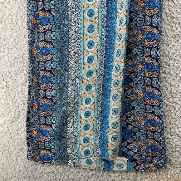 Knox Rose Women XXL Boho Pull On Pants Floral Wide Leg Bohemian Hippy Festival - Picture 14 of 16